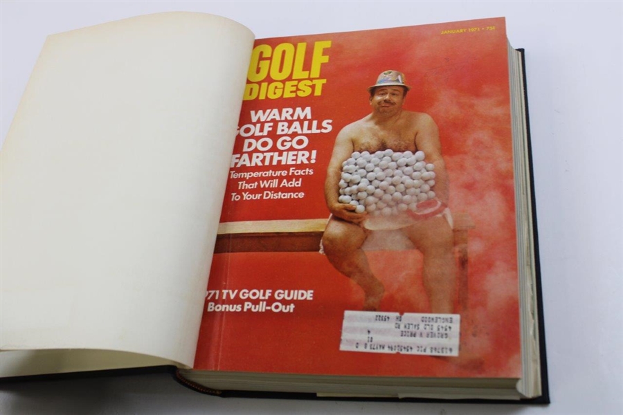 1971 Golf Digest Magazine Book - All 12 Monthly Issues