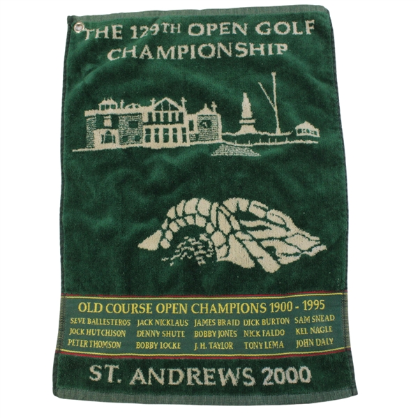 2000 The OPEN Championship at St. Andrews Old Course Champions 1900-1995 Towel