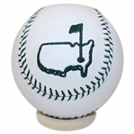 Masters Links Kings White Commemorative Baseball with Green Laces and Embroidered Logo