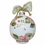 Masters Tournament Ceramic Holiday Ornament White Azalea in Box