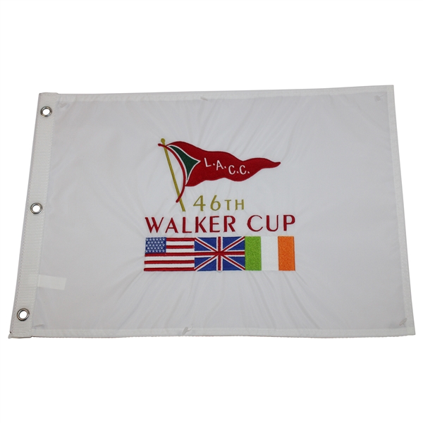 2017 The Walker Cup at The Los Angeles CC White Embroidered Flag