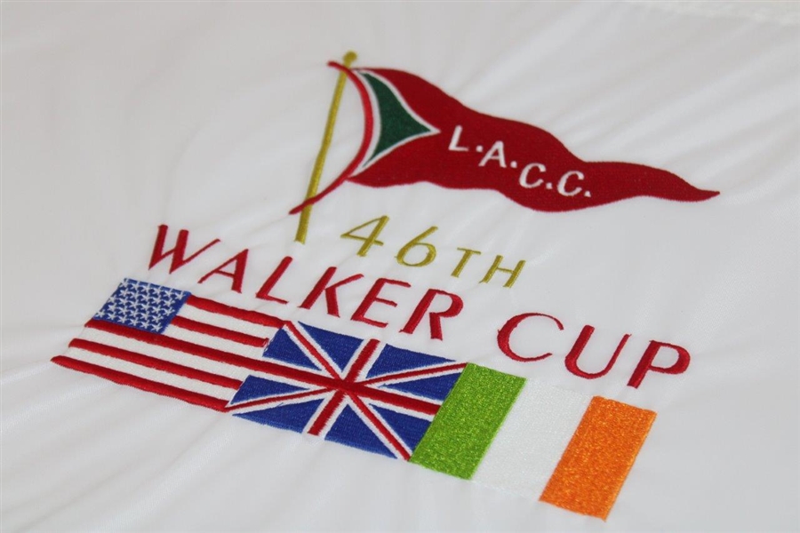 2017 The Walker Cup at The Los Angeles CC White Embroidered Flag