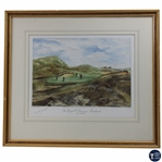 1954 The Royal St Georges Sandwich The Maiden Print Signed by Artist I. Bromaley-Davenport - Framed