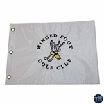 Winged Foot Golf Club Logo Embroidered White Flag
