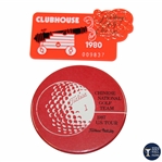 1980 Heritage Golf Classic Clubhouse Badge & 1987 US Tour Chinese National Golf Team Badge
