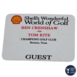 Shells World of Golf Crenshaw vs Kite at Champions GC Guest Badge