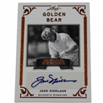 Jack Nicklaus Signed 2012 Leaf AKA Golden Bear Authentic Signature Card