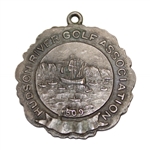 Hudson River Golf Assoc. Sterling Silver Championship Medal - Worn Engraving