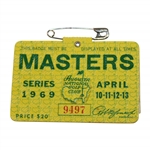 1969 Masters Tournament SERIES Badge #9497 - George Archer Win