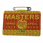 1975 Masters Tournament SERIES Badge #11305 - Jack Nicklaus Win
