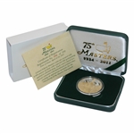 2011 Masters Tournament Lted Ed 75th Anniversary Comm. Coin #56/350 in Box w/Card
