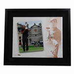 Tiger Woods Signed 2005 British Open at St Andrews Photo Collage - Framed UDA