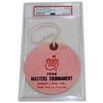 1966 Masters Tournament Sunday Final Rd Ticket #1852 PSA VG 3 