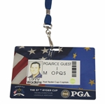 Lanny Wadkins 2008 Ryder Cup at Valhalla GC Past Ryder Cup Captain ID Badge