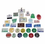 Thirty (30) 1980s/1990s Caddy Badges/Credentials - Palmer Caddy Royce Nielson Collection