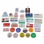 Thirty (30) 1980s/1990s Caddy Badges/Credentials - Palmer Caddy Royce Nielson Collection