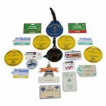 Nineteen (19) 1980s/1990s Caddy Badges/Credentials - Palmer Caddy Royce Nielson Collection