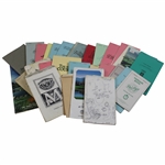Thirty (30) 1980s/1990s Caddy Yardage/Green Books - Palmer Caddy Royce Nielson Collection