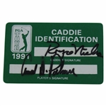 Arnold Palmer Signed 1991 PGA Tour Player Caddie ID Card - Nielson Collection