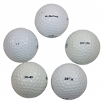 Jack Nicklaus, Chi-Chi, Ray Floyd, Greg Norman & Lee Trevino Personal Golf Balls