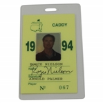 Arnold Palmers 1994 Masters Tournament Caddy Badge #67 - Royce Nielson Collection