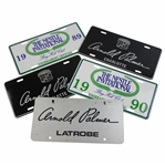 Five (5) License Plates - Palmer Latrobe, Palmer Cadillac (x2) & The Nestle Inv (1989 & 1990)