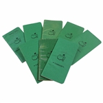 Arnold Palmers Caddys Eight (8) Masters Yardage Books - Royce Nielson Collection