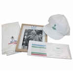 Arnold Palmer Signed Photo w/Purpoodock Club Scorecard, Hat & Towel - Site of 2nd to last Pro Win - Nielson Collection JSA ALOA