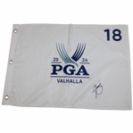 Xander Schauffele Signed 2024 PGA Championship at Valhalla Embroidered Flag JSA ALOA