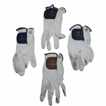 Four (4) Arnold Palmer Game Used Golf Gloves - Royce Nielson Collection