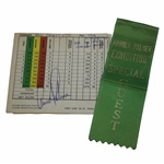 Arnold Palmer Signed Bay Hill Scorecard w/Exhibition Guest Ribbon - Nielson Collection JSA ALOA