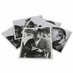 Five (5) Arnold Palmer Black & White Photos - Royce Nielson Collection