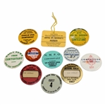 Eleven (11) Various 1940s-1980s Contestant Badges - Rod Munday & other