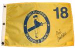 2002 US Open Pin Flag - Rudy Giulani Autograph JSA COA