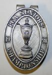 1998 PGA Seniors Championship Money Clip w. Diamond gem Inset