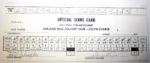 1972 PGA Championship Official Score Card from Winner Gary Player Thurs/3. COA from JSA. (James Spence Authentication).