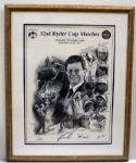 1997 "32nd" Ryder Cup Matches Matted and Framed Poster with Printed Signatures