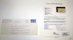 Horton Smith Signed Envelope. JSA CoA
