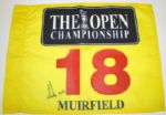 Ernie Els Signed Muirfield US Open Flag. CoA from JSA