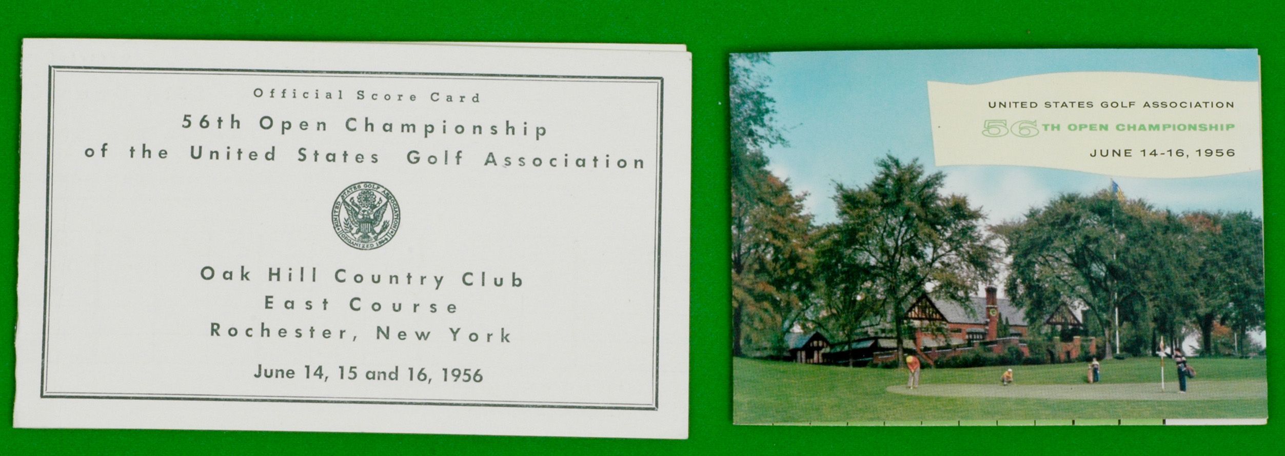 Lot Detail 1956 US Open Scorecard + Bonus!