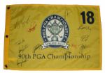 2008 PGA Championship Flag - Autographed by 13 Major Winners