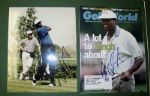Vijay Singh Signed 8X10 photo and Golf World Magazine