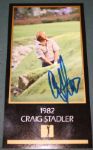 34 Gold Foil GSU Cards with 1982 Masters Champion Craig 'The Walrus' Stadler Signed JSA COA