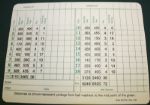 Masters Sorecard signed by 1969 Masters Champion George Archer JSA COA