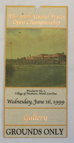 1999 US Open - Pinehurst Ticket