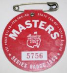 1963 Masters Badge - Nicklaus Wins