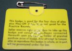 1969 Masters Badge - George Archer Wins