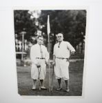 Bobby Jones and TY Cobb AP Type one Wire Photo 1930 Between Third and Fourth Major of Grand Slam