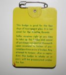 1980 Masters Tournament Badge
