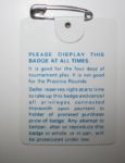 1983 Masters Tournament Badge